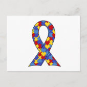Het Lint van de Voorlichting van het autisme Briefkaart (Voorkant)