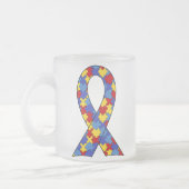 Het Lint van de Voorlichting van het autisme Matglas Koffiemok (Links)