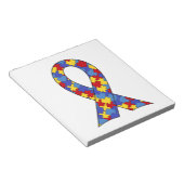 Het Lint van de Voorlichting van het autisme Notitieblok (Schuin)