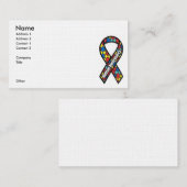 Het Lint van de Voorlichting van het autisme Visitekaartje (Voorkant / Achterkant)