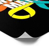 Het lint van het Bewustzijn van de Kanker - Bewust Poster (Hoek)