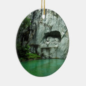 Het Lion Monument in Lucerne Keramisch Ornament (Rechts)