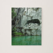 Het Lion Monument in Lucerne Legpuzzel (Verticaal)