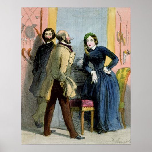 Het literaire leeuwen uit de "Femmes de Paris" Poster (Voorkant)