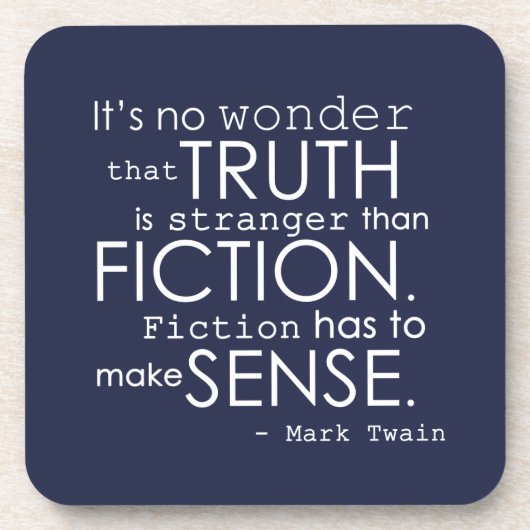 Het Literaire Onderzetter van het Citaat van Twain (Voorkant)