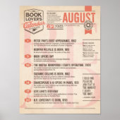 Het literaire Poster van de Augustus van de Kalend (Voorkant)