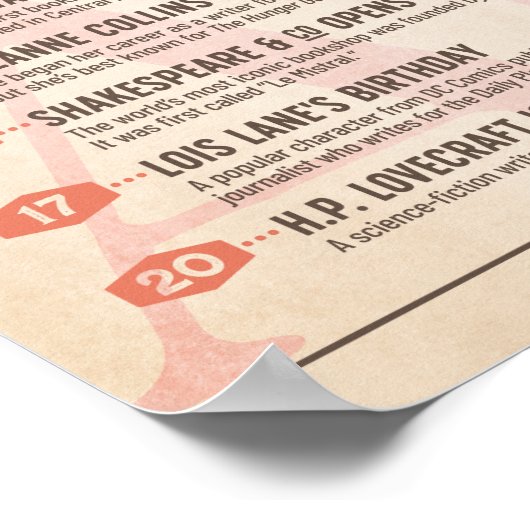 Het literaire Poster van de Augustus van de Kalend (Hoek)