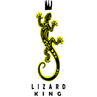 het "Lizard King Design" op T-shirt
