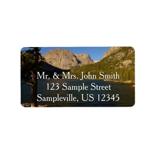 Het Loch at Rocky Mountain National Park Etiket (Voorkant)