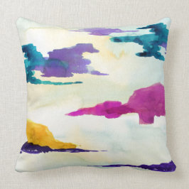 Het Loch Scottish Abstract Waterverf Cushion Kussen