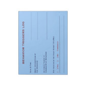 Het Logboek van de Trekkers van het gedrag (Sky Bl Notitieblok (Linkerzijde)