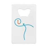 het Logo 01, Cyaan/Rood Creditkaart Flessenopener (Achterkant)