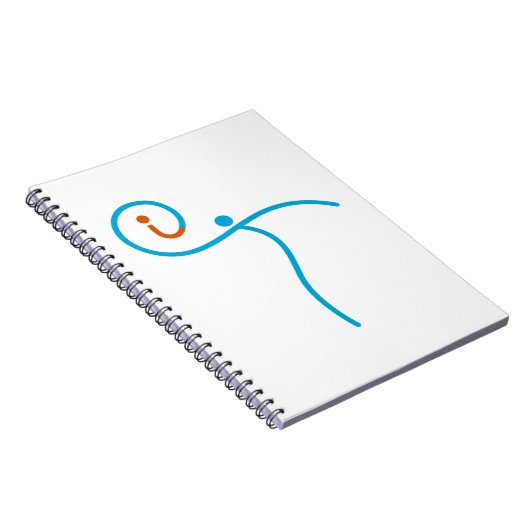 het Logo 01, Cyaan/Rood Notitieboek (Rechterzijde)