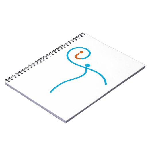 het Logo 01, Cyaan/Rood Notitieboek (Linkerzijde)