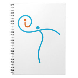 het Logo 01, Cyaan/Rood Notitieboek