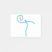 het Logo 01, Cyaan/Rood Post-it® Notes (Voorkant)