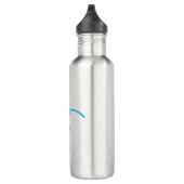 het Logo 01, Cyaan/Rood Waterfles (Rechts)