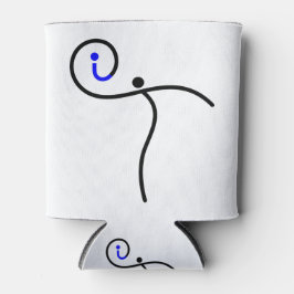 het Logo, 01 zwart/blauw. Blikjeskoeler