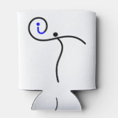 het Logo, 01 zwart/blauw. Blikjeskoeler (Achterkant)