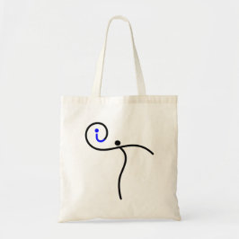 het Logo, 01 zwart/blauw. Tote Bag
