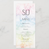 Het Logo Eenvoudig betegelvormig menu (Voorkant / Achterkant)