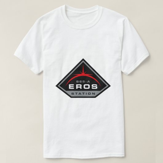 Het Logo Expanse Eros Station T-shirt (Design voorkant)
