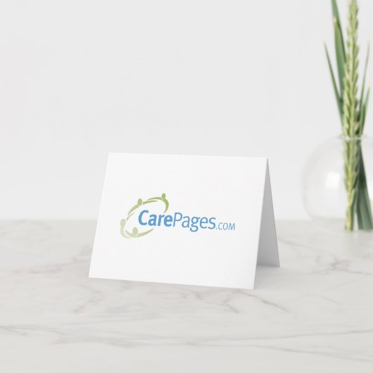 Het Logo Personaliseerbare Notecards van CarePages Notitiekaartje (Voorkant)