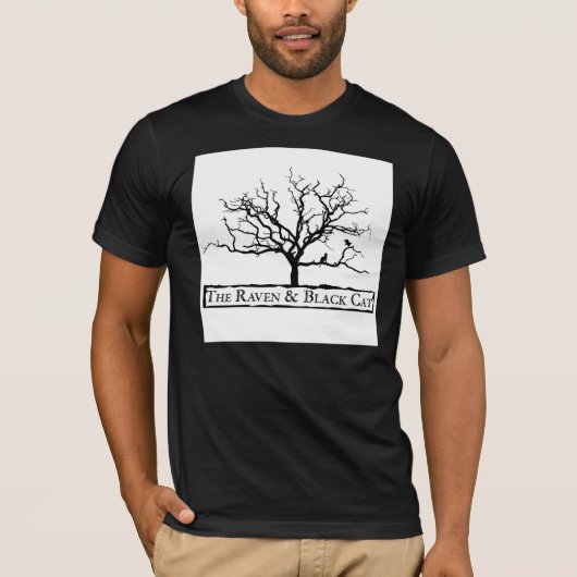 Het Logo Raven & Black Cat Square T-shirt (Voorkant)