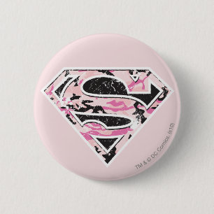 Het Logo van de Camouflage van Supergirl Ronde Button 5,7 Cm