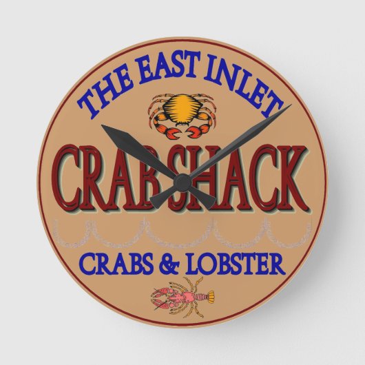 Het Logo van de Keet van de Krab van de Inham van Ronde Klok (Voorkant)