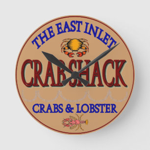 Het Logo van de Keet van de Krab van de Inham van Ronde Klok