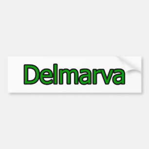 Het Logo van de Tekst van Delmarva Bumpersticker