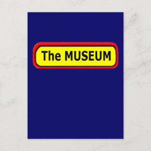 Het logo van het MUSEUM het MUSEUM Zazzle Briefkaart