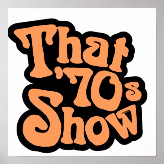 Het logo van het show van 70 poster (Voorkant)