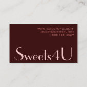 Het Logo van het Visitekaartje van de bakkerij (Achterkant)