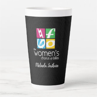 Het logo van The Women's Chorus of Dallas Latte Mok