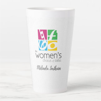 Het logo van The Women's Chorus of Dallas Latte Mok