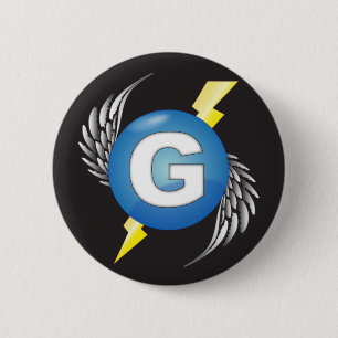 Het logoknoop van "G" Ronde Button 5,7 Cm