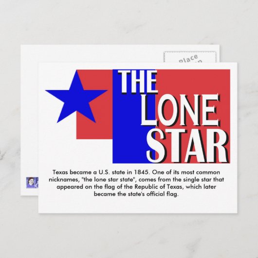 Het Lone Star Briefkaart (Voorkant / Achterkant)