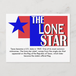 Het Lone Star Briefkaart