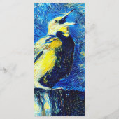 Het Lonely Bird Bladwijzer van Gogh Menu (Achterkant)