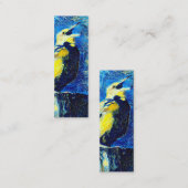 Het Lonely Bird Bladwijzer van Gogh Mini Visitekaartje (Voorkant / Achterkant)