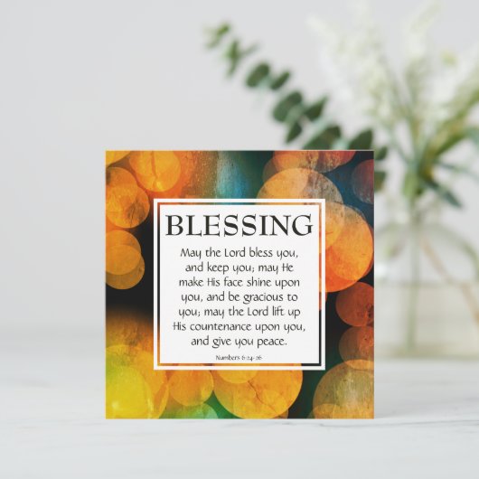 HET LOORD BLESS U Aantallen 6:24-26 (Staand voorkant)