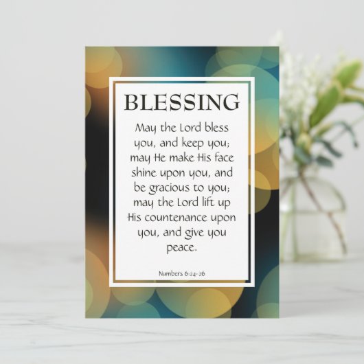 HET LOORD BLESS U Aantallen 6:24-26 (Staand voorkant)