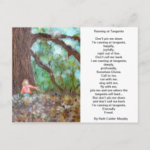 Het lopen bij het Briefkaart van Tangents