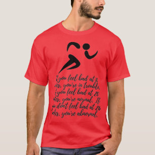 Het lopen Citaat uw abnormale zwarte T-shirt
