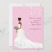 Het lopen de nodiging van de Bridal van de Aisle Kaart (Achterkant)