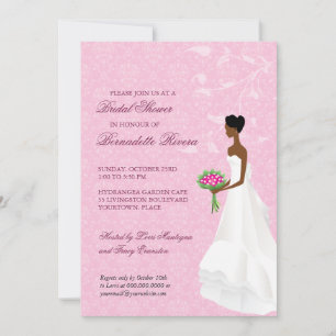 Het lopen de nodiging van de Bridal van de Aisle Kaart