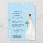 Het lopen de nodiging van de Bridal van de Aisle Kaart (Voorkant / Achterkant)