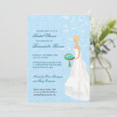 Het lopen de nodiging van de Bridal van de Aisle Kaart (Staand voorkant)